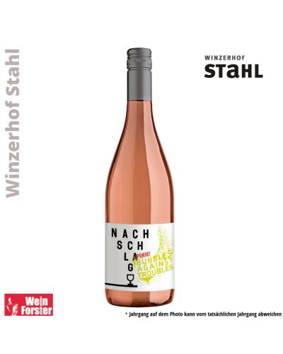 Nachschlag Pink Bubbles against Troubles Secco Rose